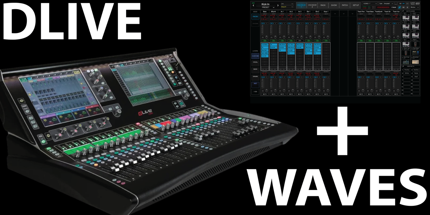 Tyler Kerpsack's Dlive + Waves Show File for Mixing Worship (samples/IR's included)